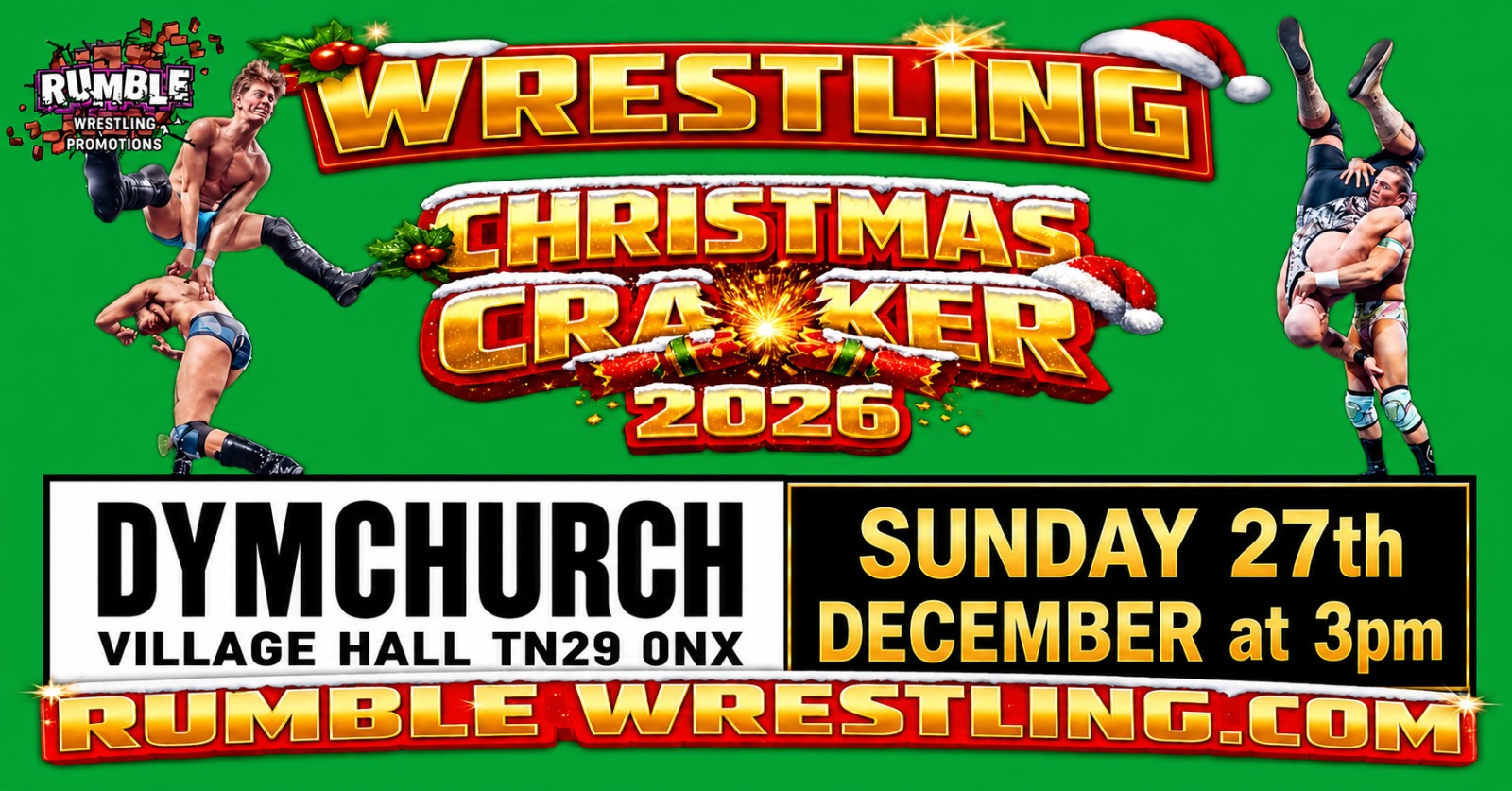 Rumble Wrestling comes to Dymchurch for their Christmas Cracker 